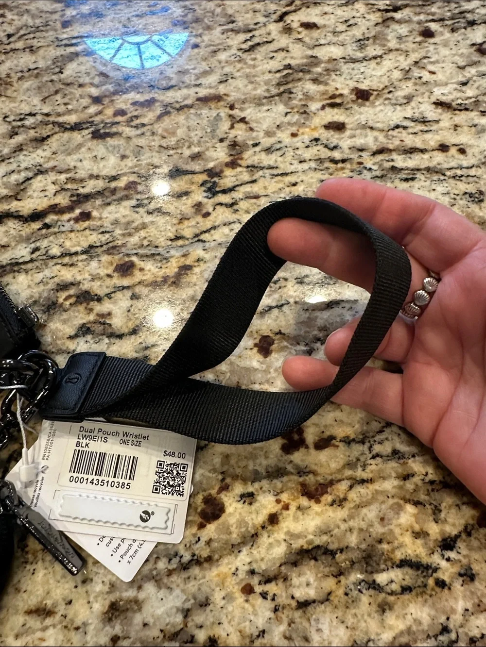 Lululemon Dual Pouch Wristlet - NWT - Black